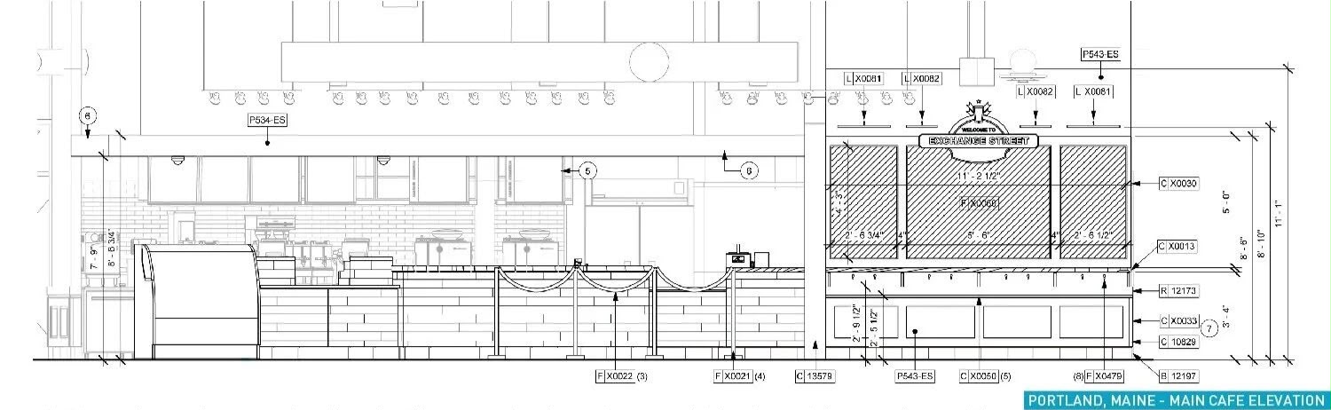 Detailed architectural floor plan and construction document sheet set